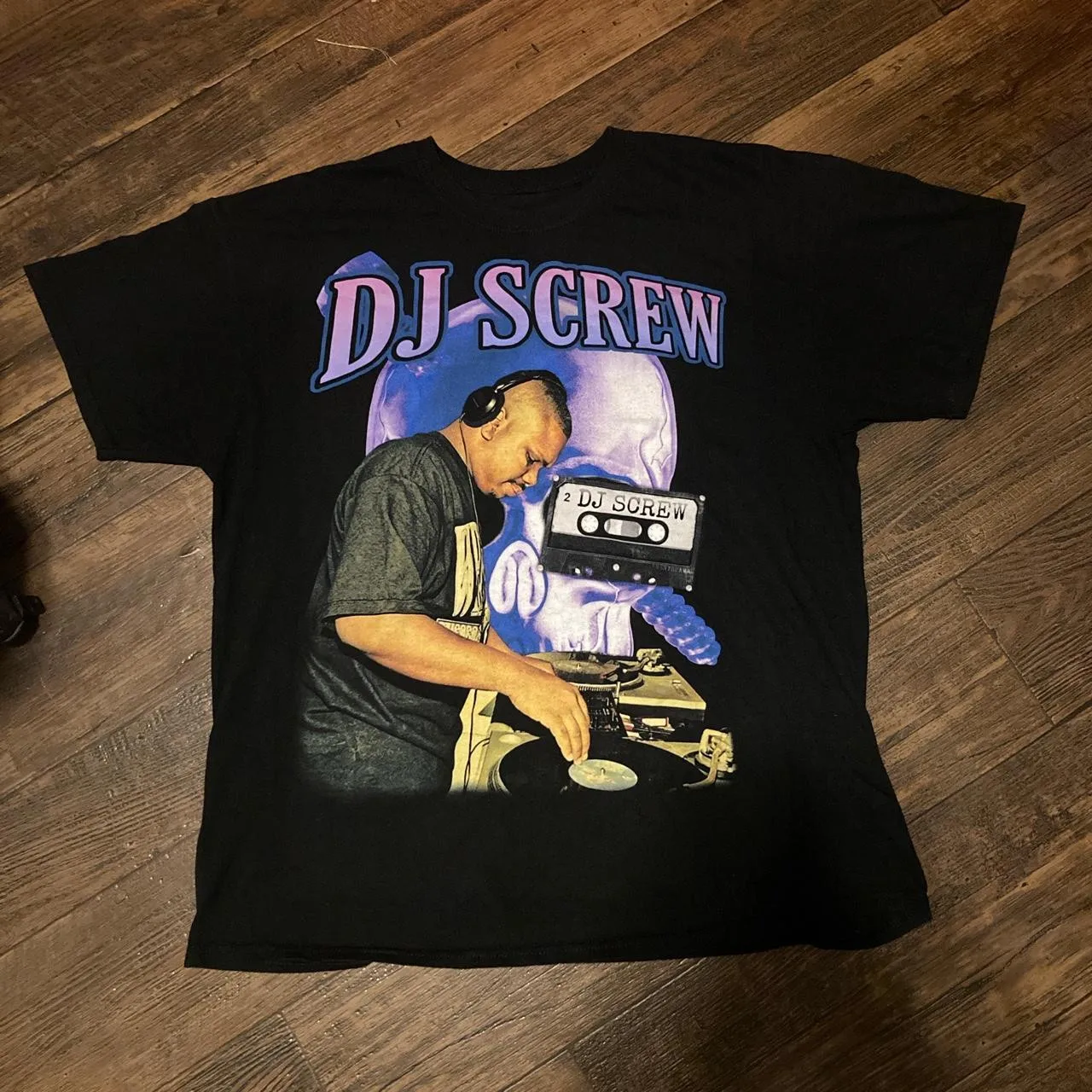 Rare DJ Screw Short Sleeve Gift For Fan Black S-2345XL Men T-Shirt TMB642
