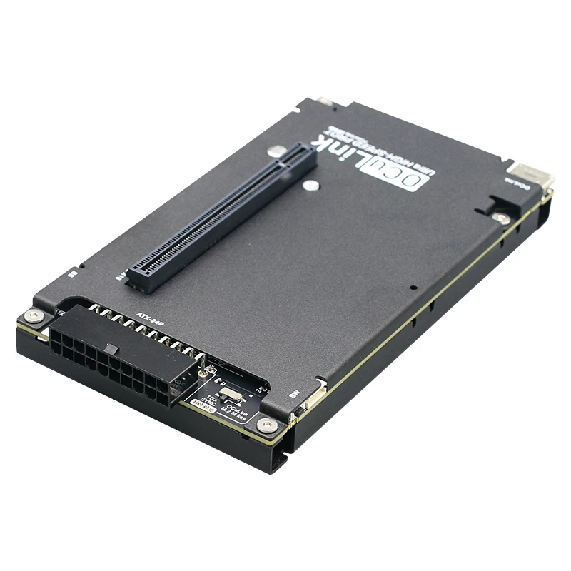 Imagem -02 - Oculink Placa Gráfica Externa Dock Pci-e 4.0x4 Redriver Opcional Chave M.2 m Adaptador para Laptop Mini pc para Placa de Vídeo Ocup4v2