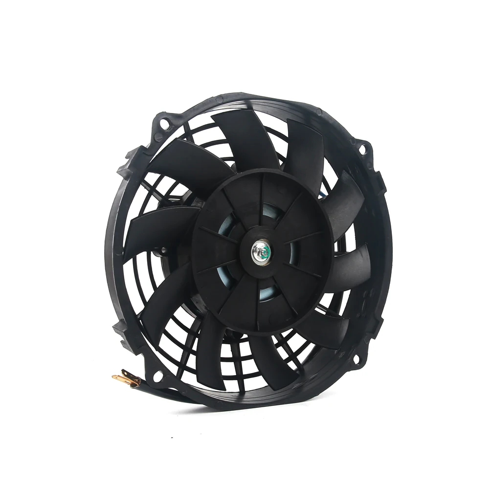 7/9 Inch Universal Slim Fan Push Pull Electric Radiator Fan Air-Sucking Type Cooling & Mounting Kit 12V 80W 2100RPM