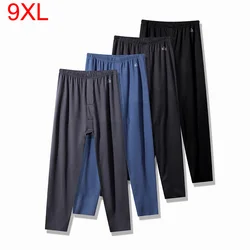 Autumn And Winter Antibacterial Black Gold Graphene Autumn Pants For Men's New Fat Plus Size Elastic Velvet Warm Pants 150kg 9xl