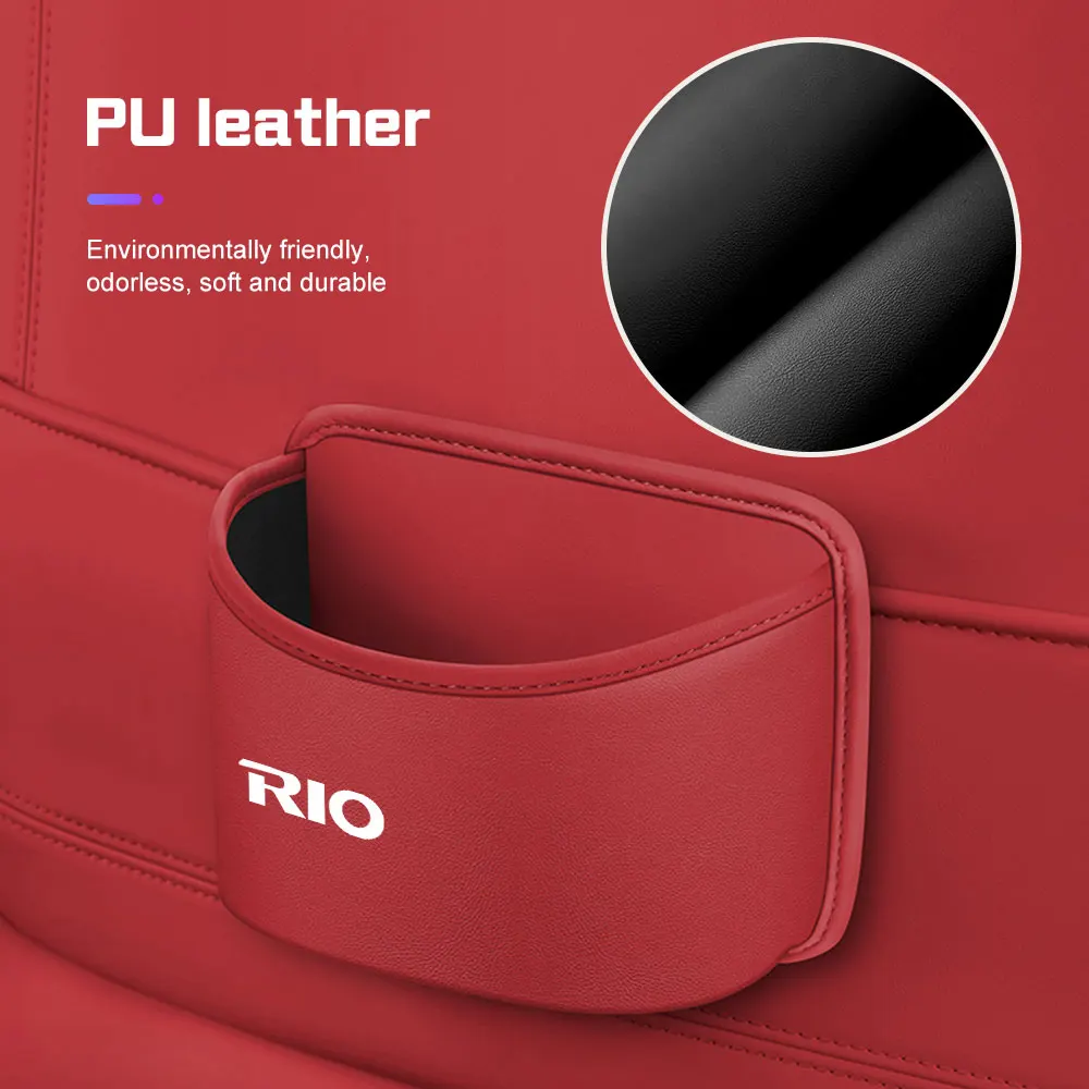 Car Seat Back Organizer Box For KIA RIO Niro Sportage Ceed Cerato Sorento K3 K4 K5 Door Side Storage Box Cup Holder Accessories