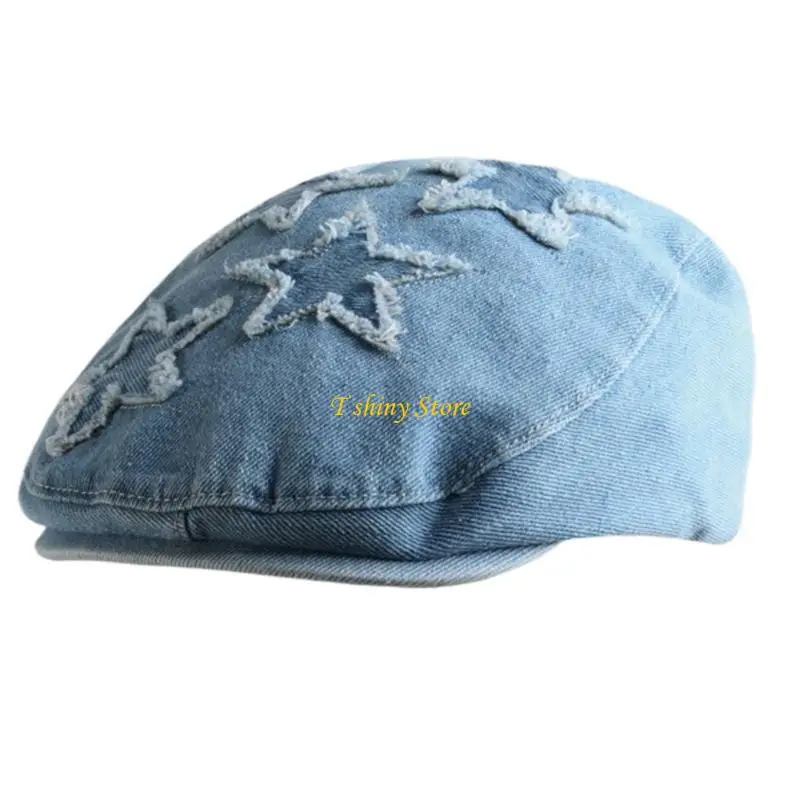 N58F Women Driver Hat Fabric Sun Hat All Matching Flat Hat Party Headwear