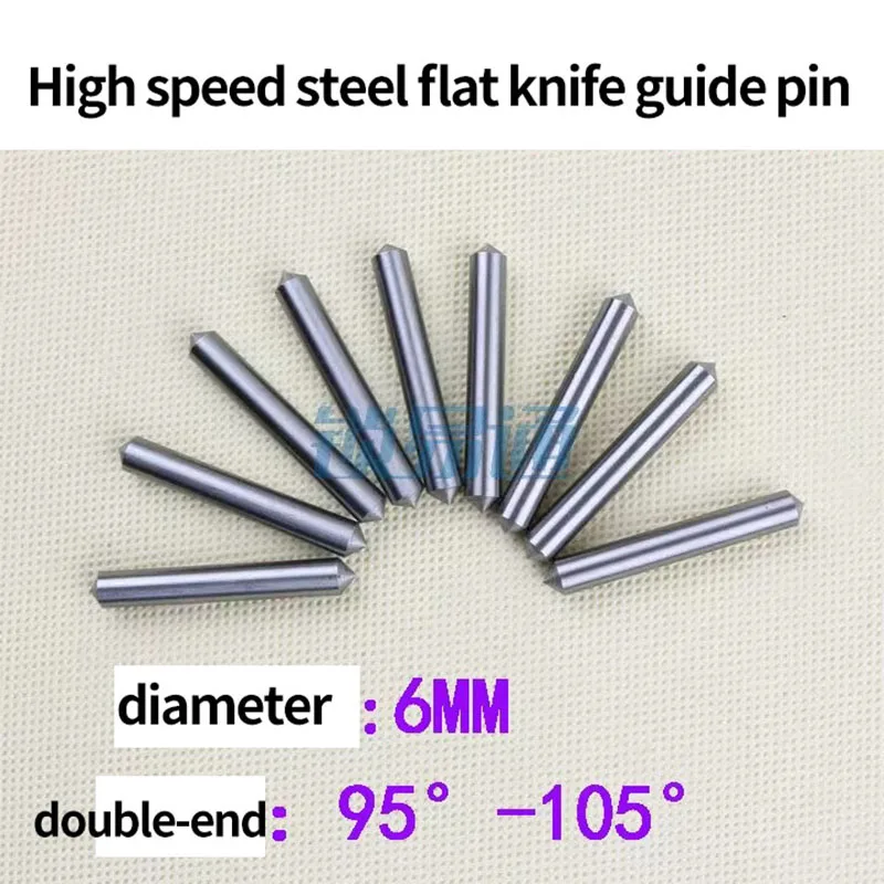 for Vertical key matching machine high-speed steel guide pin Key machine flat knife guide pin 95-105 double-headed handle 6mm