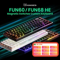 Akko MonsGeek FUN68 FUN60 PRO y MAX HE teclado magnético 60% 65% teclados para juegos disparador rápido 8K teclado personalizado Gamer Esports