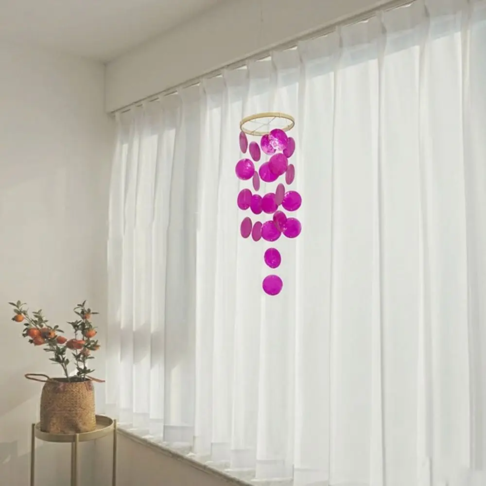 قذيفة الطبيعية قذيفة الرياح الرنين ديكور المنزل مع نغمات هش حلم الماسكون هدايا خاصة حديقة الرياح الدقات المنزل #5