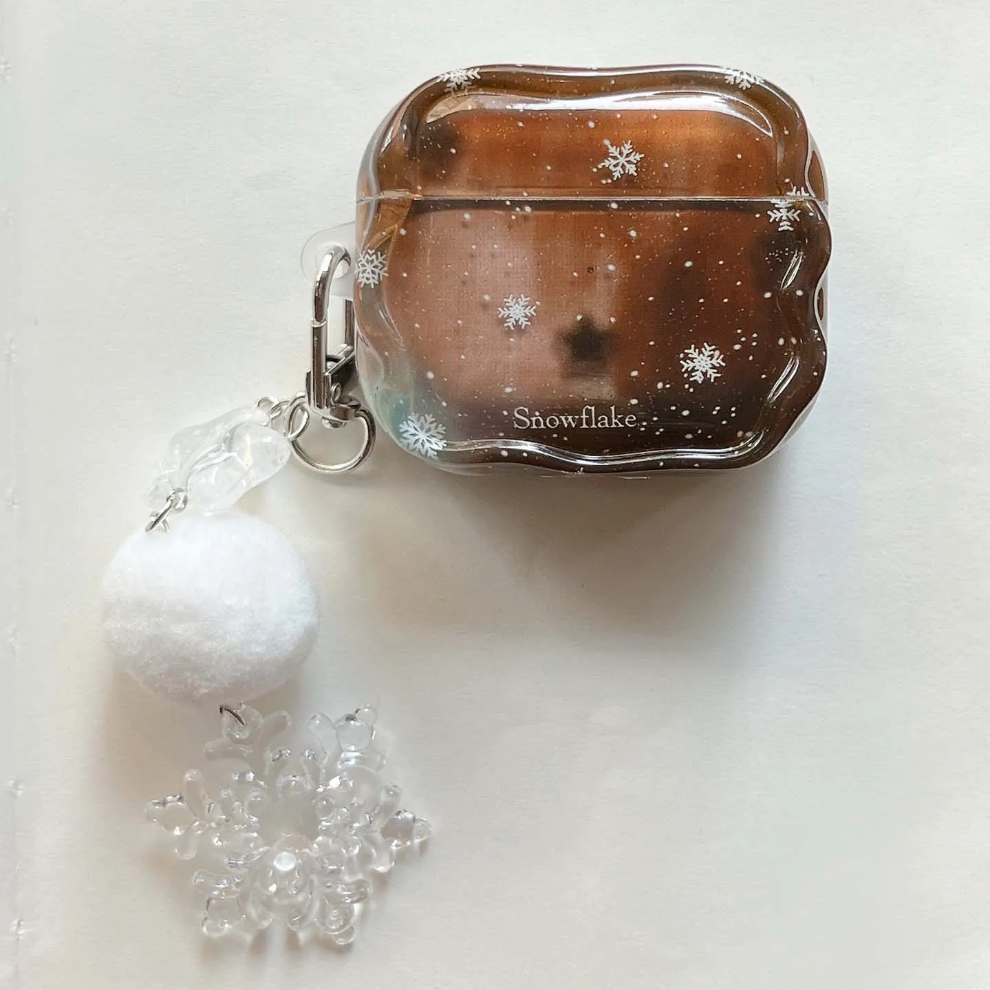 Buon Natale felice fiocco di neve imd custodia lucida per auricolari scatola di ricarica bluetooth wireless per apple airpods 3 pro 2nd 2 1 4 cover