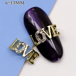 10PCS 3D Alloy Bow Nail Art Charms Butterfly Love Accessories For Valentine's Day Nails Decoration Supplies Manicure Decor Parts