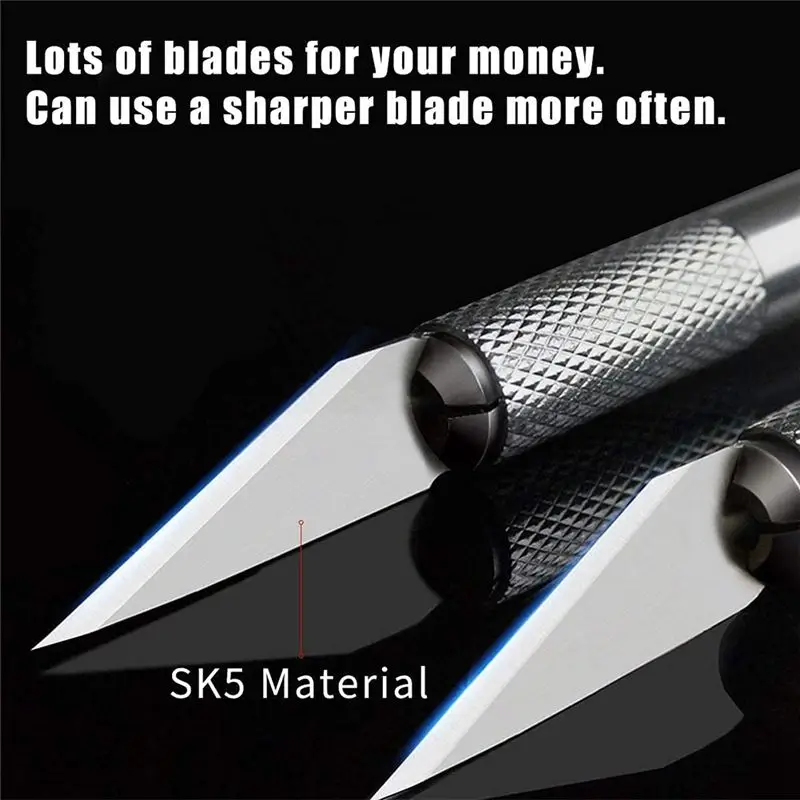 ABVJ-Craft Knife Blade, 300 PCS 11, Steel Exacto Blades, 11, Exacto Knife Refill Blade With Storage Case