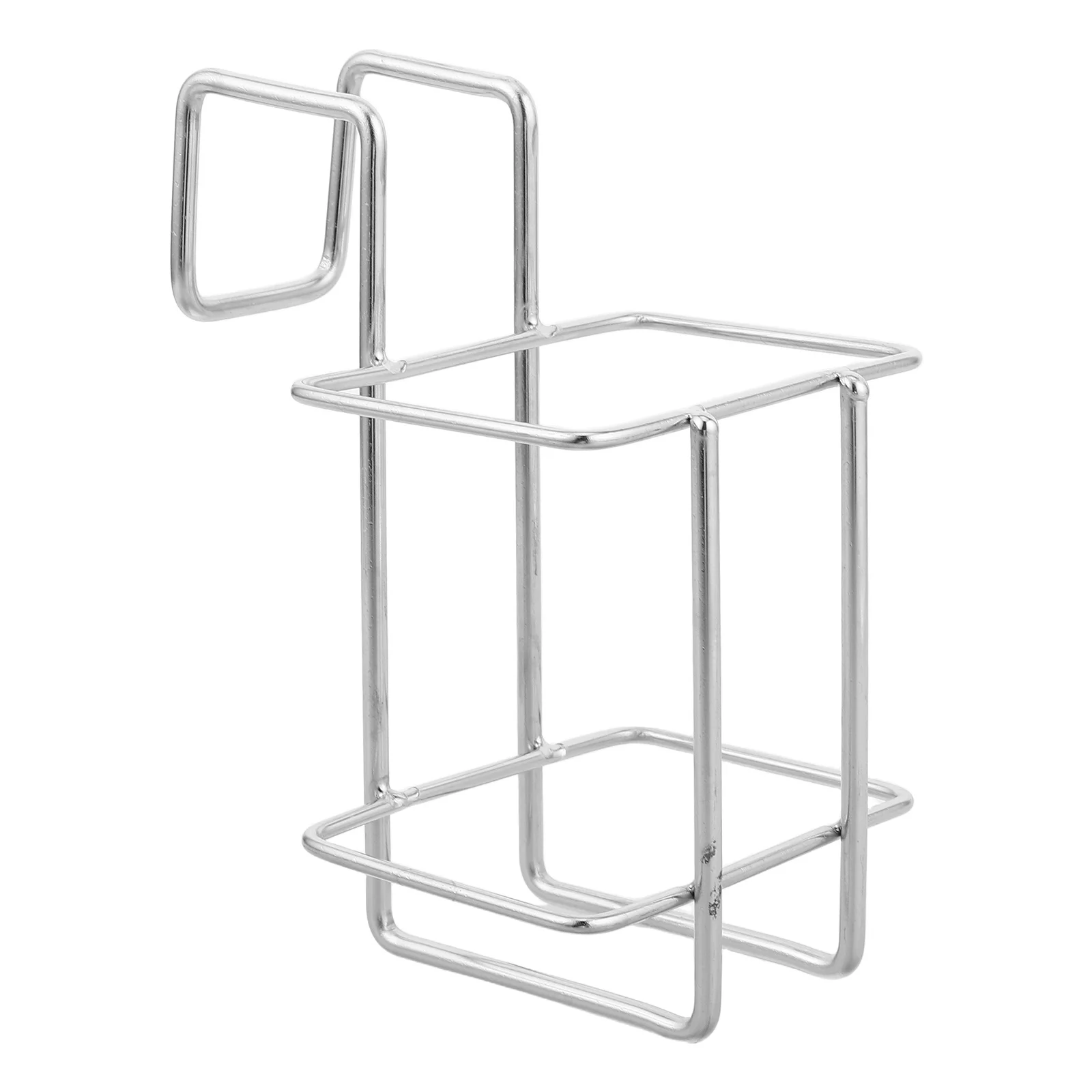 

Stainless Basket Soap Organizer Lotion Holder Dispenser Rack No Drilling Trolley Attachment