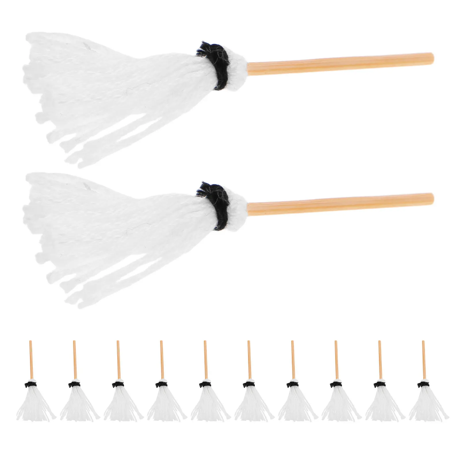 

15Pcs Dollhouse Accessories Mini Cleaning Tools Mini Mop Sweeper Set for Creative DIY :12 Scale Miniature Household
