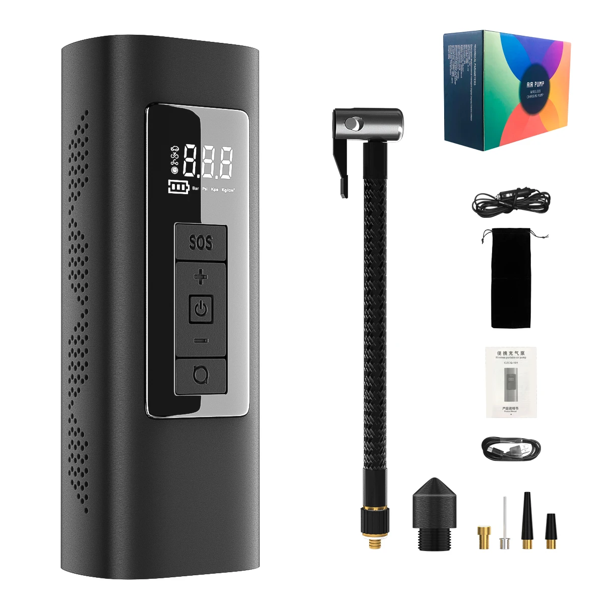 

Портативный воздушный компрессор 12 В, воздушный насос, накачка шин, электрический насос, воздушный компрессор для автомобилей, мотоциклов, велосипедов