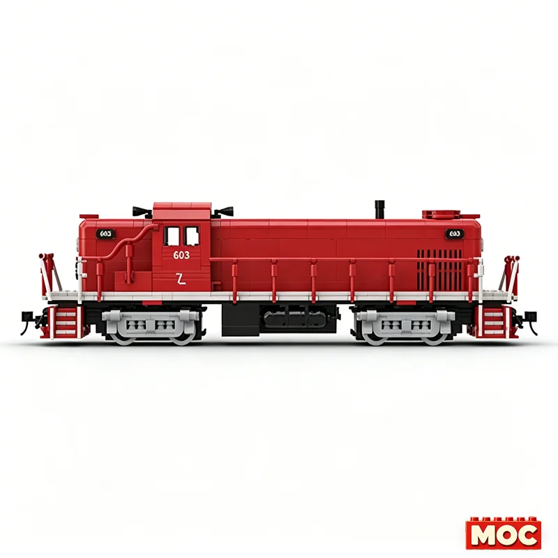 1193 Pcs Alco RS-3 Vermont Railway Custom Building Blocks Diesel Locomotive Model Educational Assembly Toy For Collectors Gifts