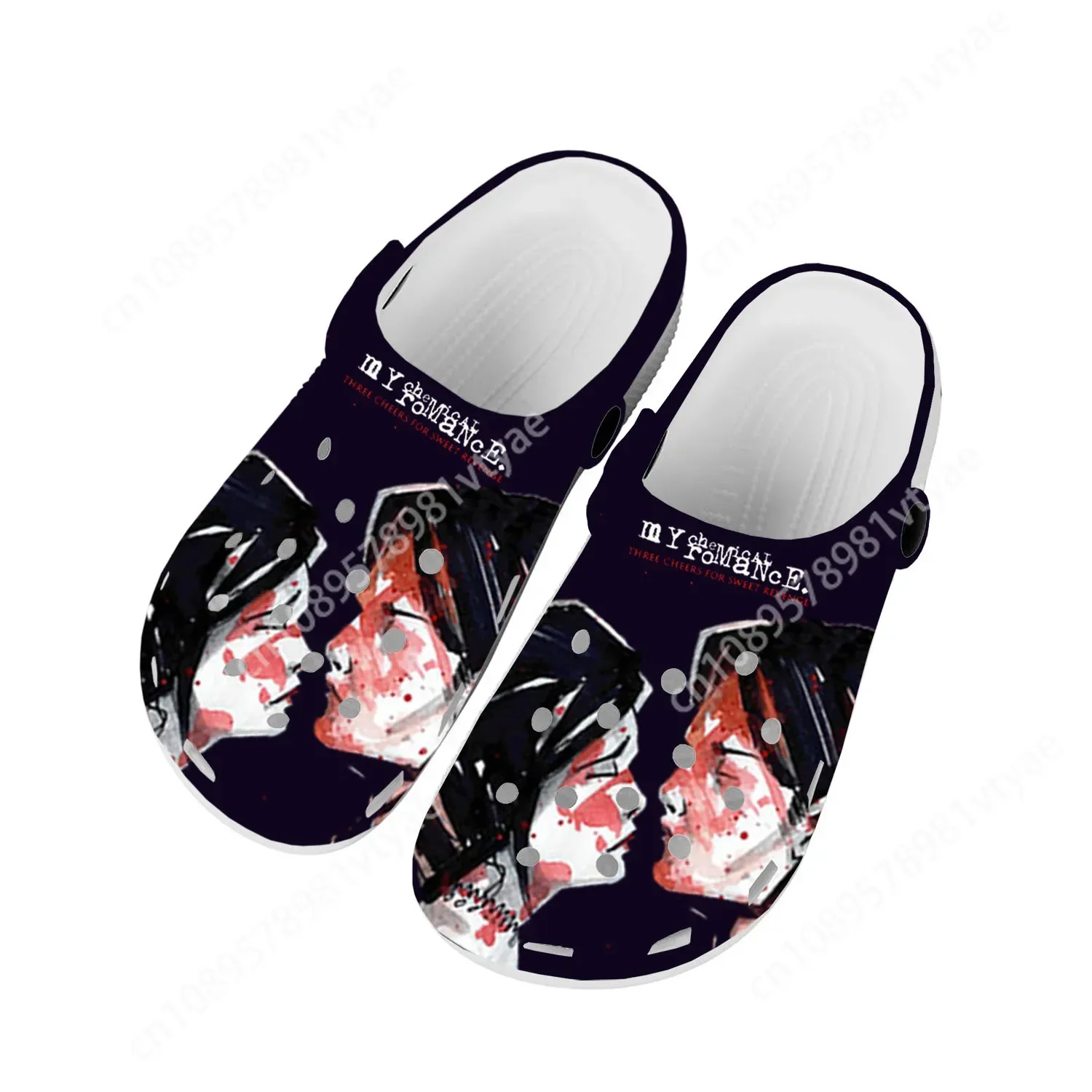 

Romance Rock Band Chemical Fashion Home Clogs Custom Water Shoes Mens Womens Teenager Shoes Clog Breathable Beach Hole Slippers