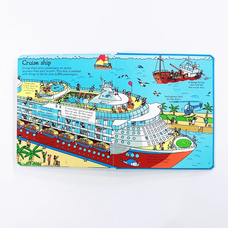 Usborne Look Inside Things That Go - Children's Vehicles Educational Book with Lift-the-Flaps