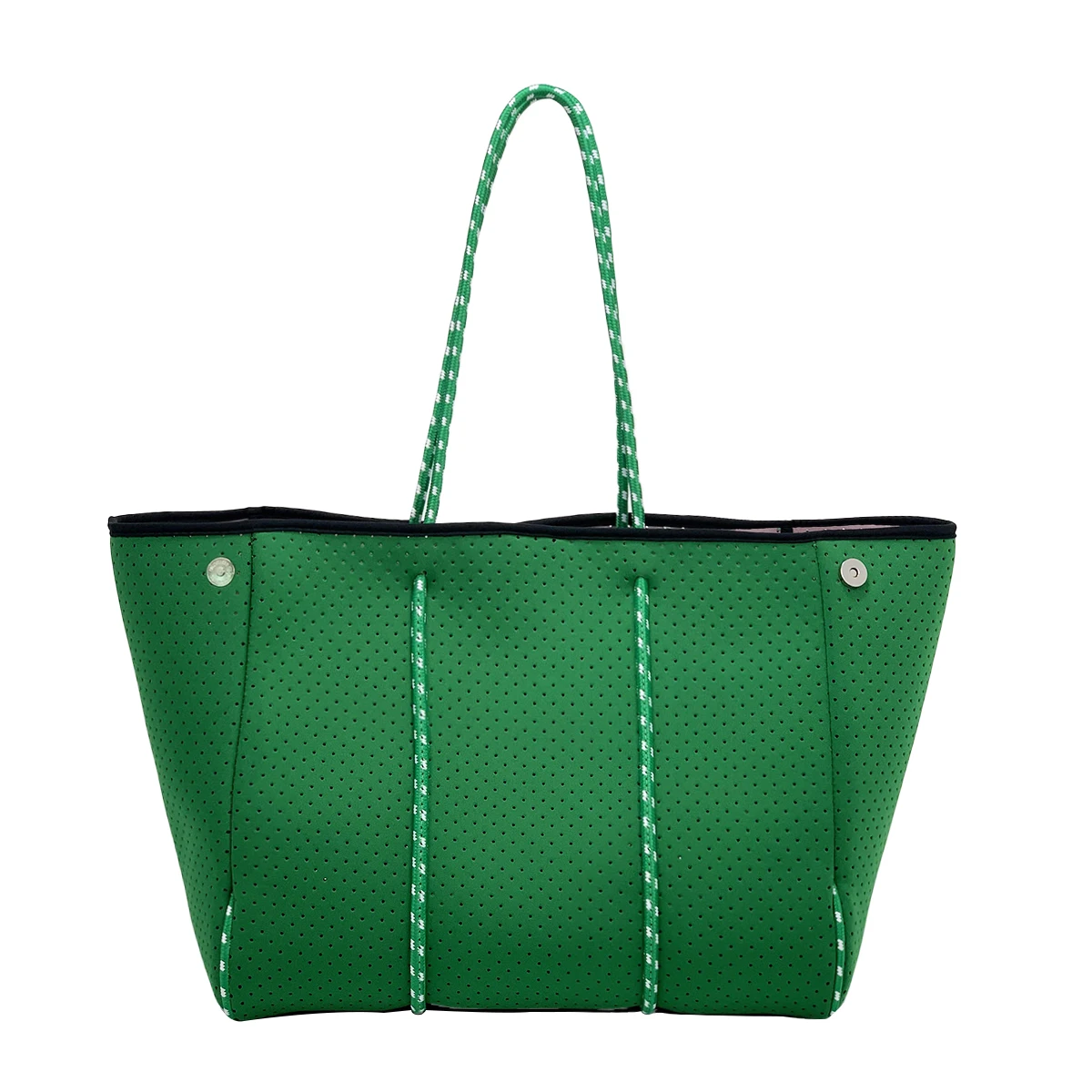 Hot Sale Neoprene Tote Bags Outdoors Gym Bags for Women New Design Neoprene Perforated Beach Tote Bag With Small Purse Handbag