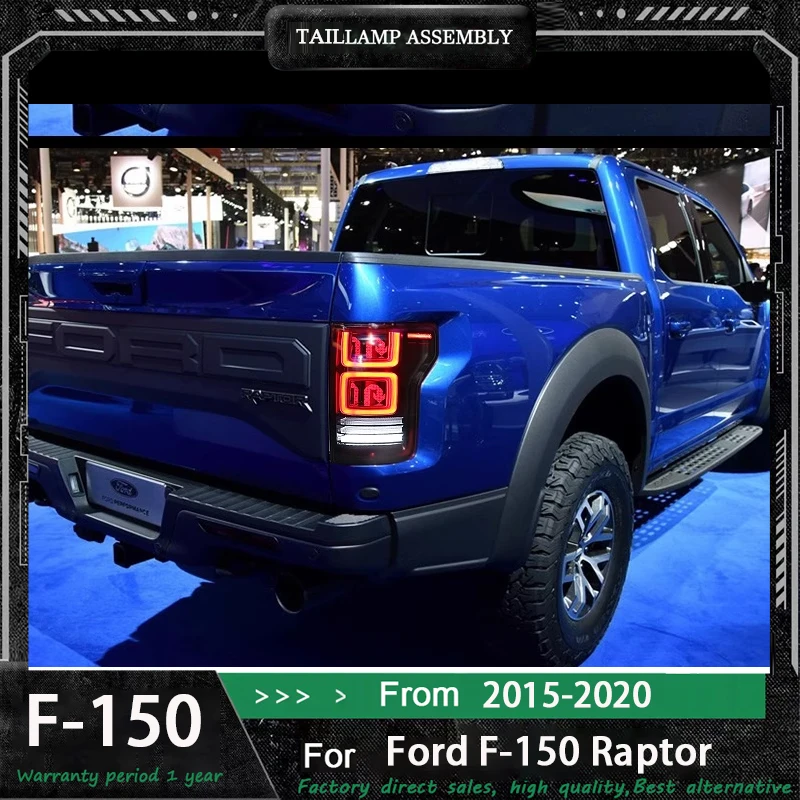 

Car Styling For Ford Raptor F150 F-150 2015-2021 Rear DRL Tail Lamp LED Brake Turn Signal Auto Daytime running light Accessories