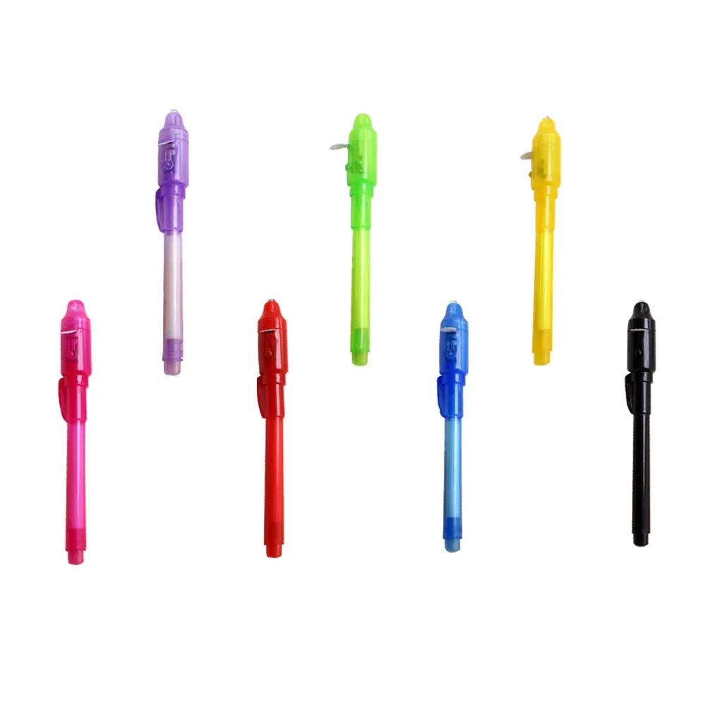 14 قطعة قلم حبر غير مرئي علامة الأشعة فوق البنفسجية الفلورسنت لفحص العملات الأمنية واستخدام بنك الحفلات