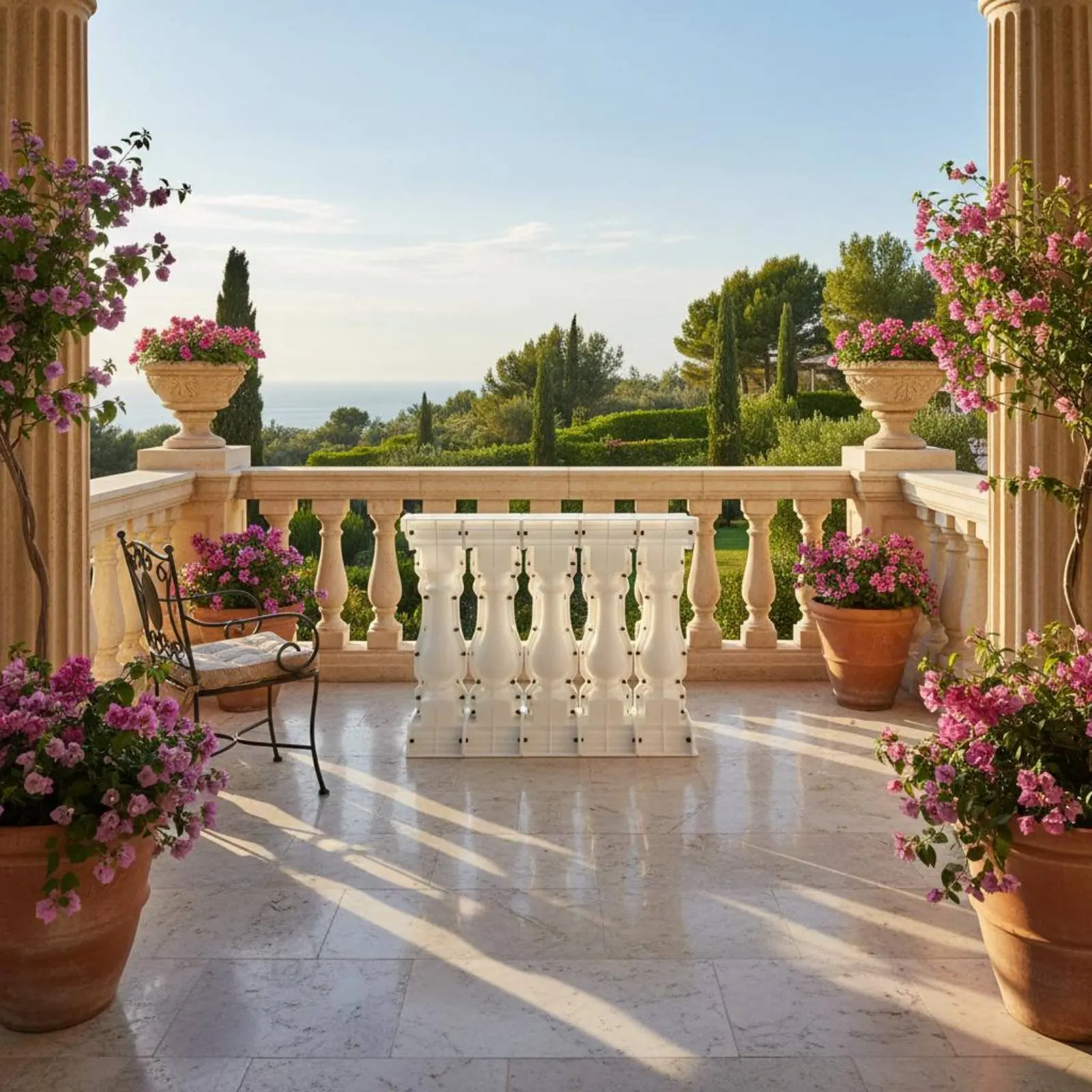 Roman Column Form Sleek Surface Finish Roman Column Plastic Mould Cement Balustrade Casting Form Long-Lasting for Builders