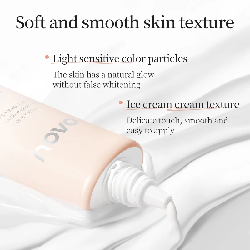 Gezichtsmake-upbasis Poriënloze primer Lichtgewicht matte afwerking Langdurige oliecontrole Foundation Primer Cosmetica met hoge dekking