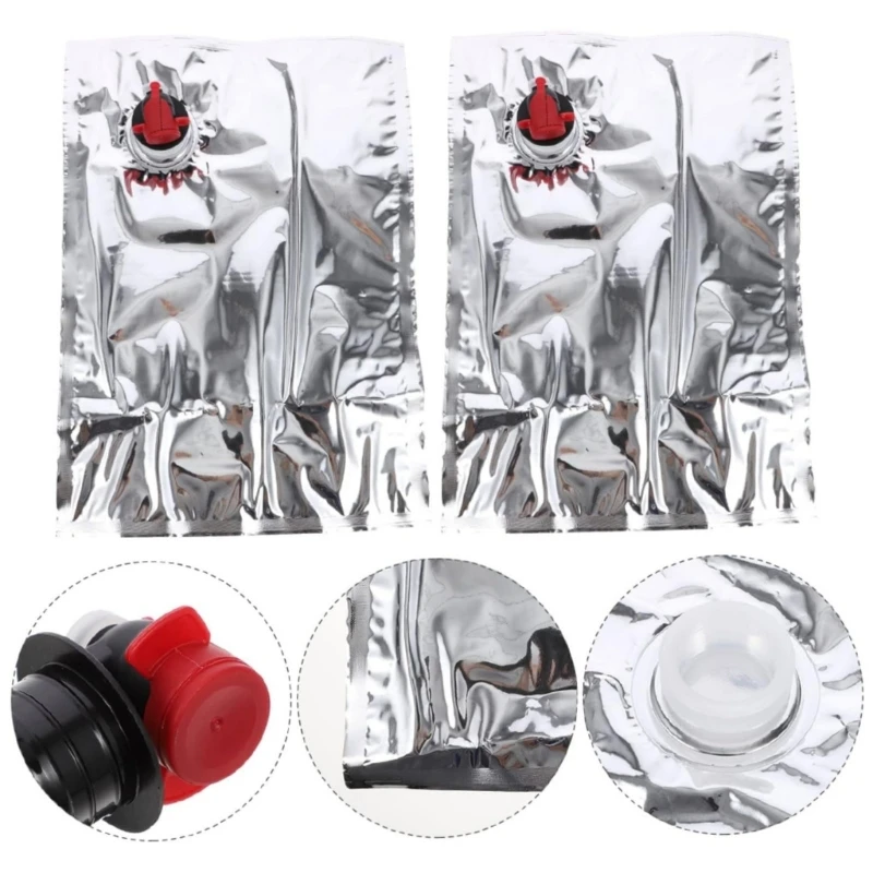 

10 шт., 3 л, сумка для вина в коробке, пищевая полиэтиленовая герметичная домашняя сумка для хранения вина, подходит для активного отдыха и домашнего использования