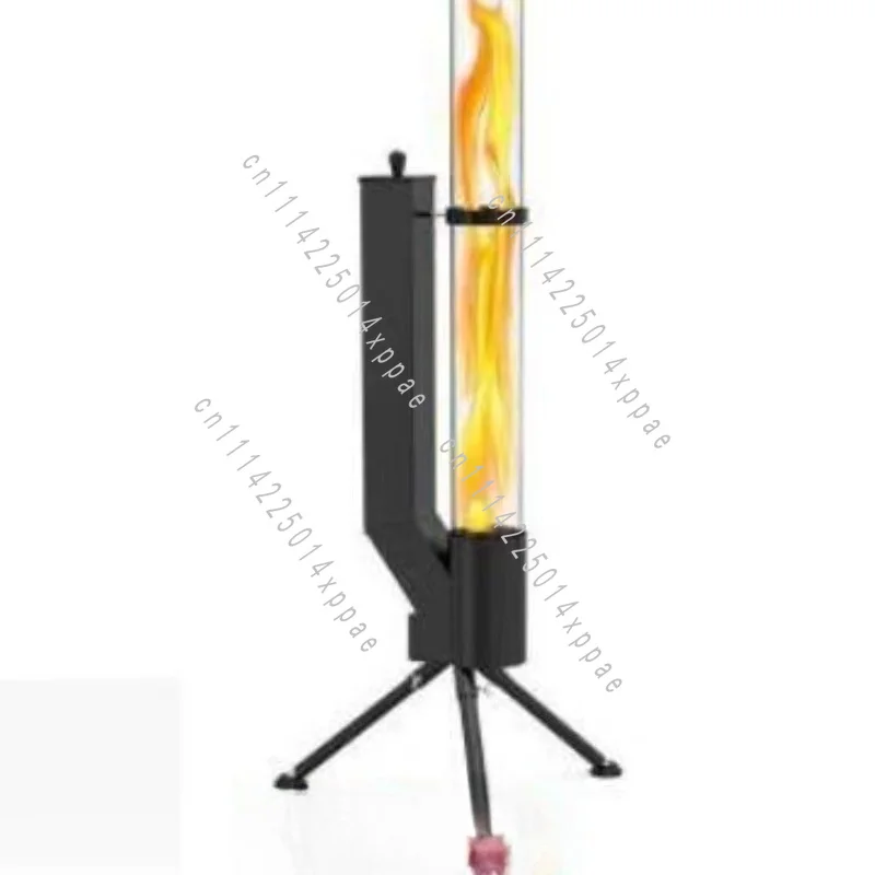 For Outdoor Pellet Rocket Stove Borosilicate Replacement High Temperature Resistant Clear Glass Tube Fire Viewing Window