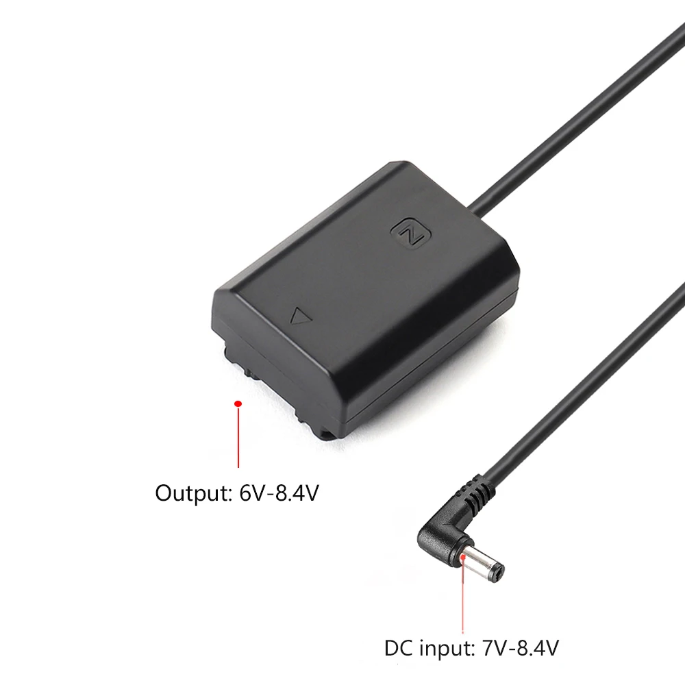 Vollständig dekodierter NP-FZ100 NPFZ100 Dummy-Akku mit NP-F-Adapterplatten-Kit für Sony ZV-E1 A1 A7 III A7 IV A7C II R III IV V A9 II – Detail 6