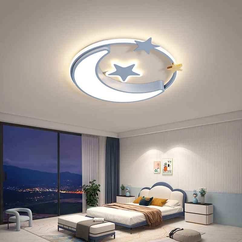 

Moon Star Led Ceiling Lights For Kids Room Boys Baby Girls Bedroom Study Decor Cartoon Ceiling Chandelier Children Ceiling Lamp