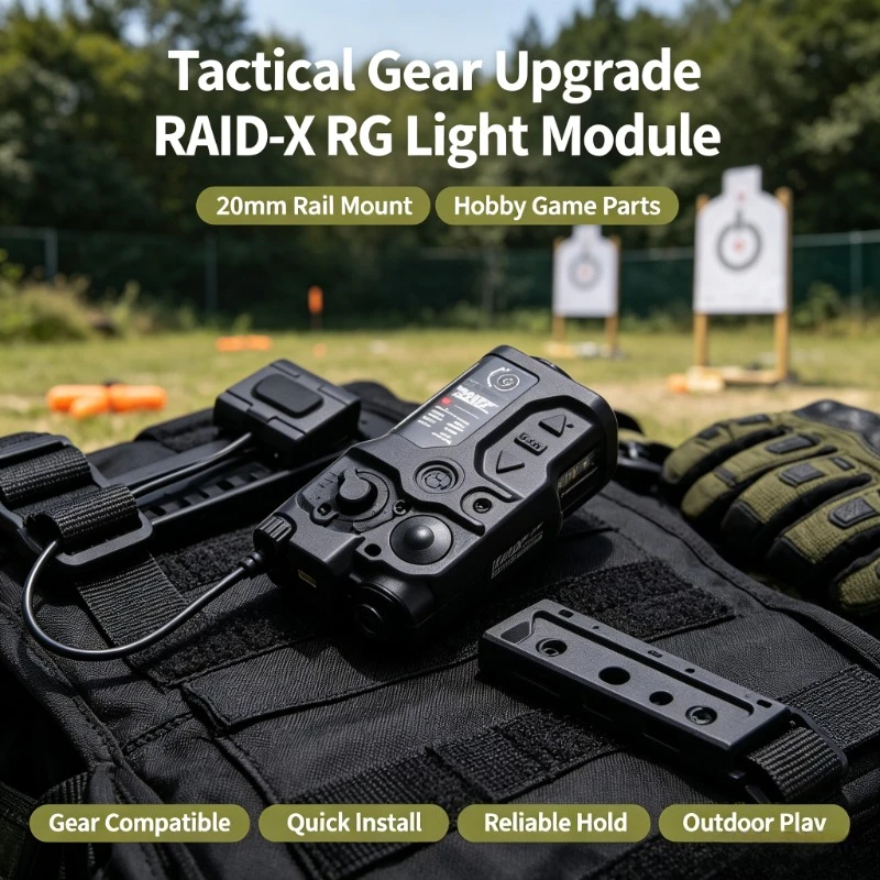 ModKitForHobbyBlasterBuild RAID‑X RG Tactical Lamp Multi‑Use Outdoor Hobby Assembly Gear