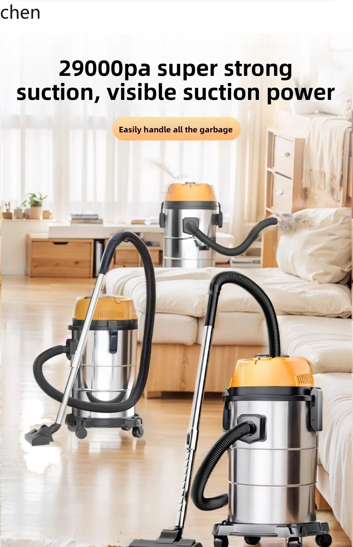 เครื่องดูดฝุ่น ZZ HTT ดูดฝุ่นแรง ทรงพลัง กำลังสูง ขนาดเล็กสำหรับงานอุตสาหกรรม พร้อมรอยต่อสวยงามสำหรับตกแต่งยานพาหนะ