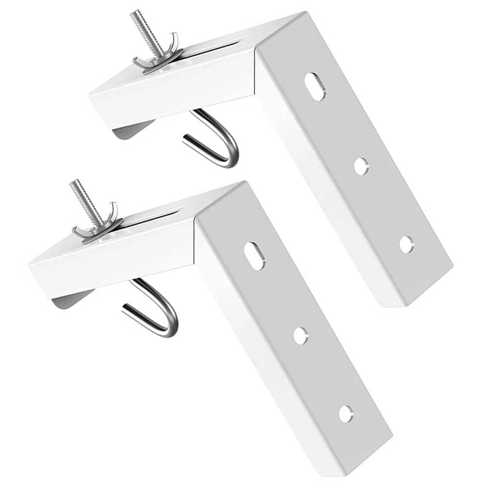 1 Juego de soporte de montaje en pared para proyector, gancho en forma de L, Material de acero ajustable, fácil instalación, soporte de pared para proyector