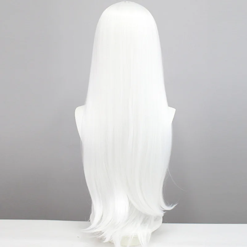 Chowbie 修道女コスプレウィッグ セクシーな修道女コスチューム コスプレドレス 修道女ウィッグ ホワイト高温シルク