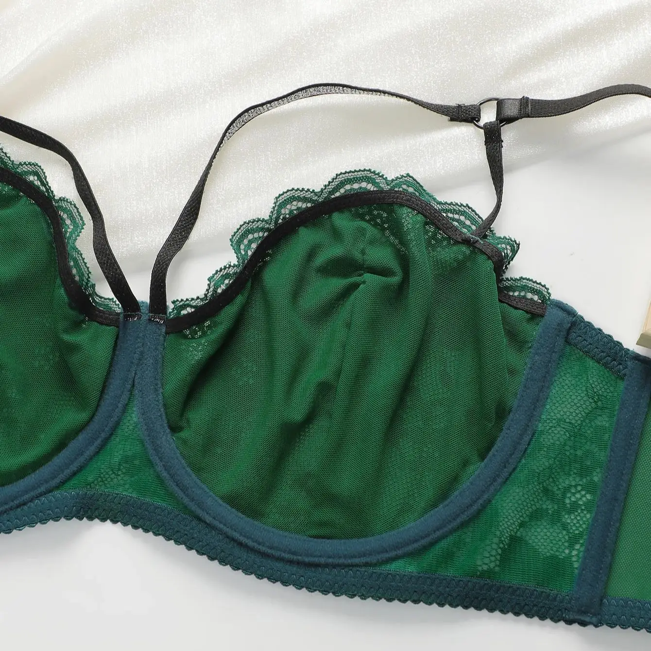 Reggiseno Push-Up Viomisha con biancheria intima con ferretto ad anello in acciaio senza Lingerie di pizzo Sexy imbottita tutti i giorni reggiseno taglie forti