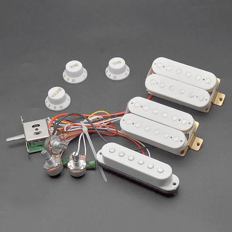 

5set HSH Humbucker Pickup Electric Guitar Pickguard Loaded Pickguard Pre-Wired