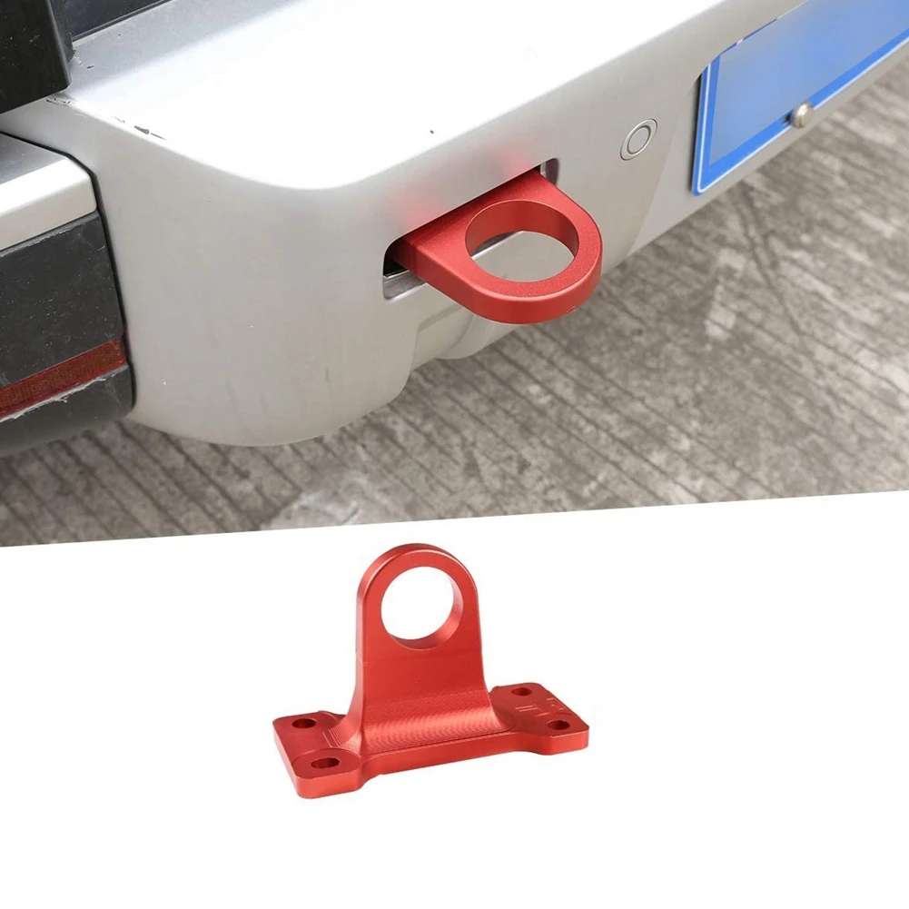 1PCS Aluminum Alloy Rear Bumper Heavy Duty Trailer Hitch Tow Hook for Land Rover Defender 2020-2022 Accessories, Red