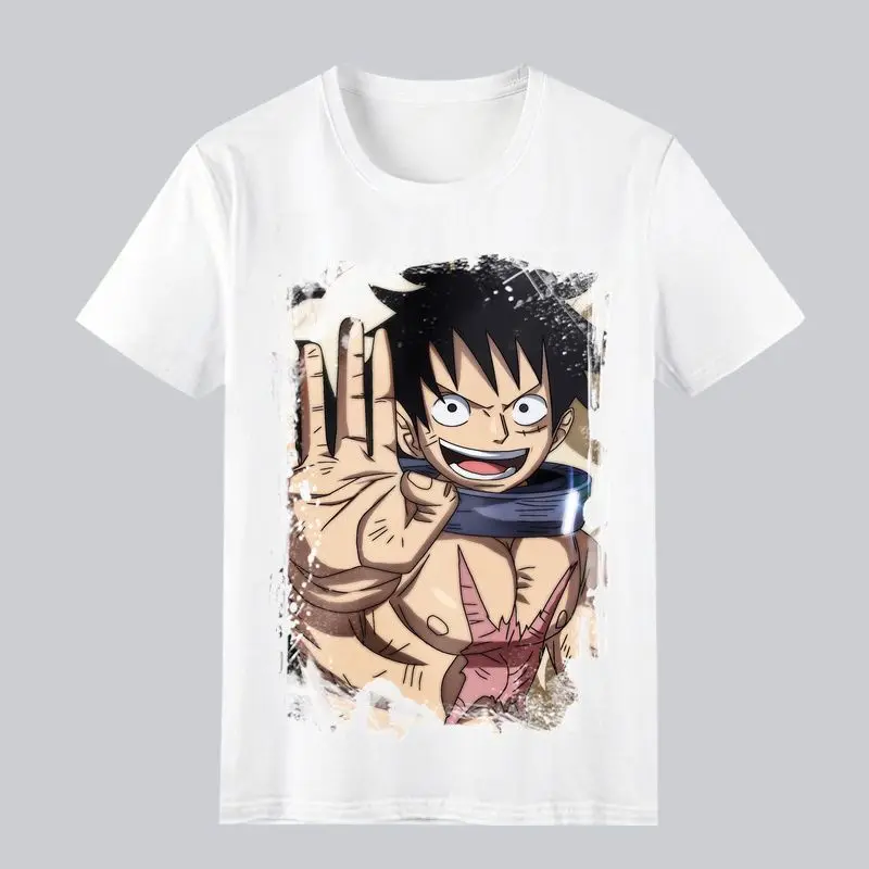 

One Piece Merchandise Clothing Anime Two-dimensional One Piece T-shirt Luffy Zoro Impression Summer Men's Short Sleeve Fashion