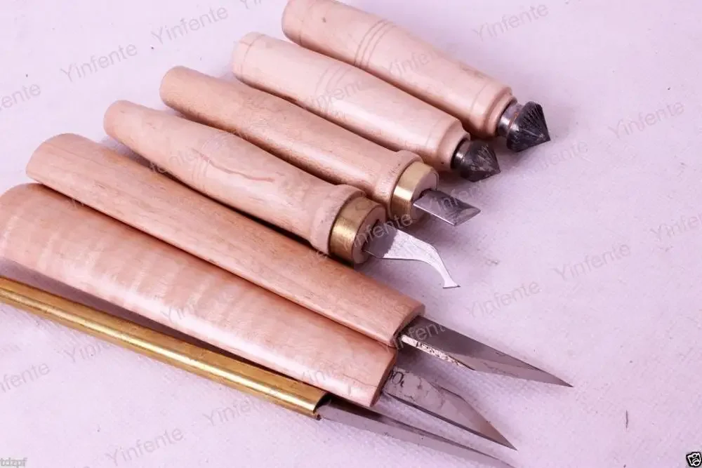 7pcs Knife Woodworking tools Violin maker tool Cutter Knives Luthier #T1