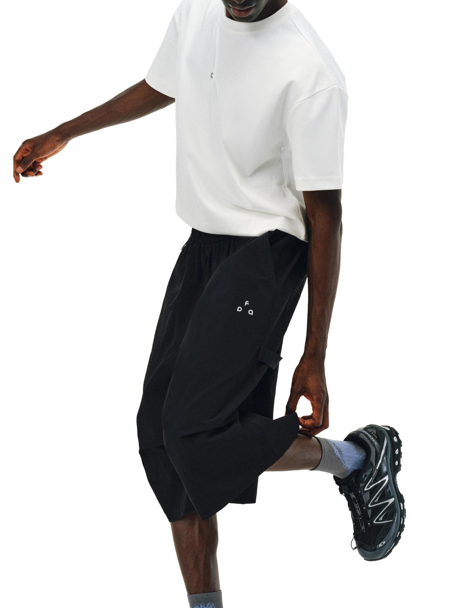 FPA Pantalones de ocio de verano sueltos informales de siete pies con protección solar, ligeros, transpirables, resistentes al agua, para exteriores, para hombre