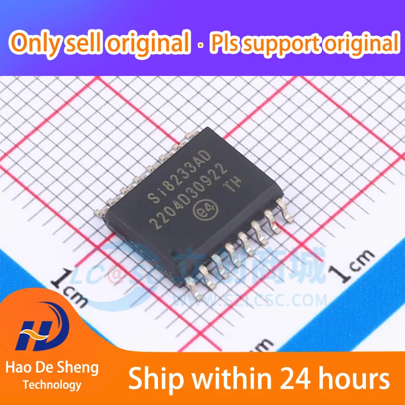 

10 шт./партия SI8233AD-D-IS SI8233AD 16soic новая Оригинальная фотография