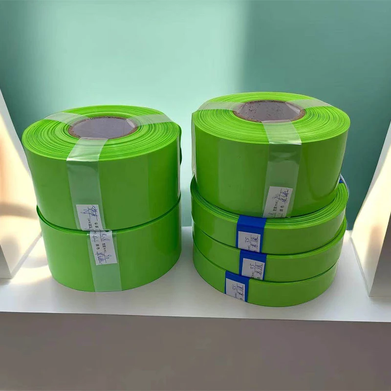 1kg Package Fruit Green PVC Heat Shrink Tubing 24mm To 100mm Insulating Sleeve For 18650 Battery Pack Outer Protection