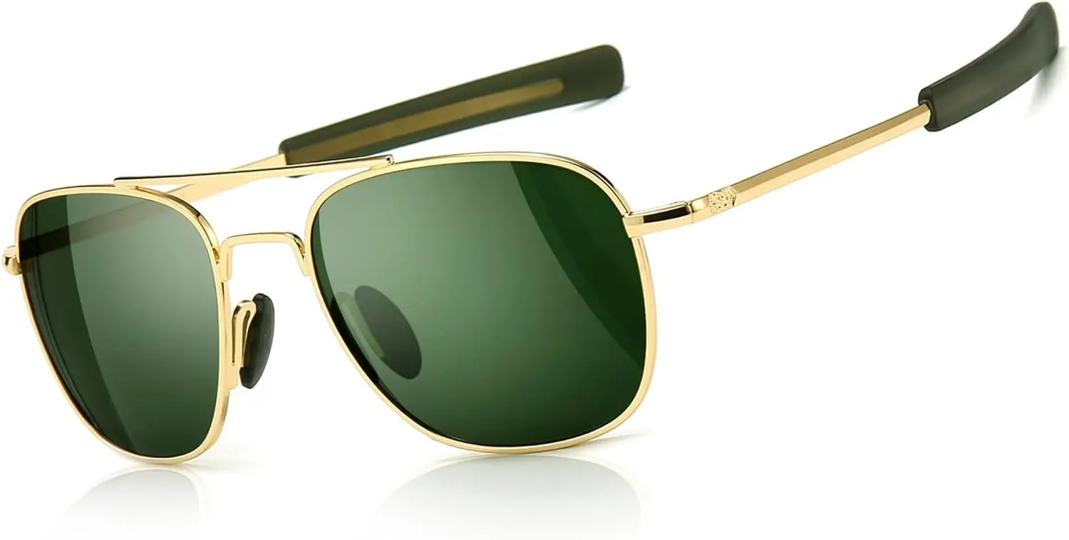 Gafas de Sol Polarizadas Estilo Militar para Hombre con Patillas Tipo Bayoneta para Actividades al Aire Libre