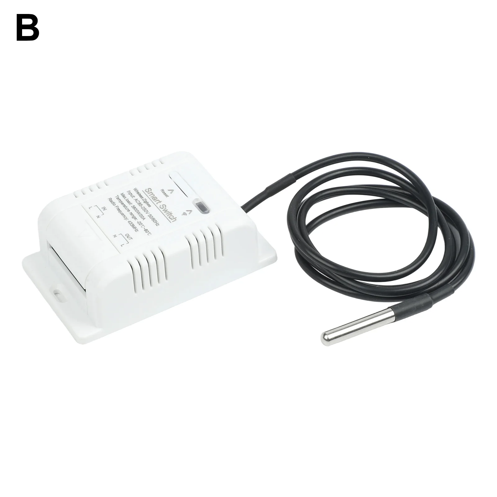 

Смарт-термостат с голосовым управлением, БЕЛЫЙ датчик контроля окружающей среды в реальном времени, мониторинг в реальном времени для IOS