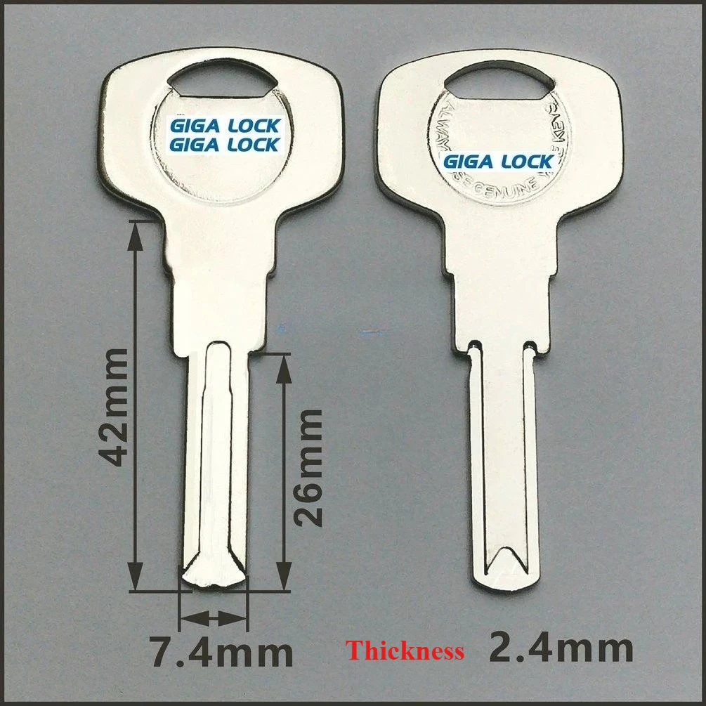10pcs/lot Electric Control Lock Key Embryo Intelligent Fingerprint Lock Blade Electronic Lock Key  Locksmith Supplies Blank Keys