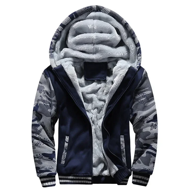 Prowow Quick sell popular winter men\'s casual sports cardigan sweater jacket with plush and thick insulation sweater