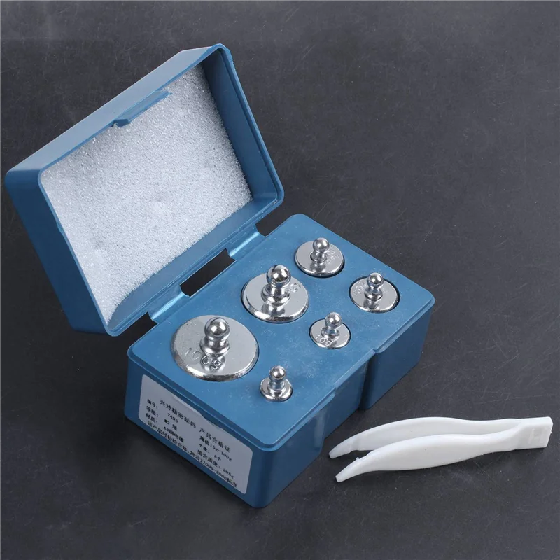 

ABUN-12Pcs 100G 50G 2X20g 10G 5G Grams Precision Calibration Weight Digital Scale Set
