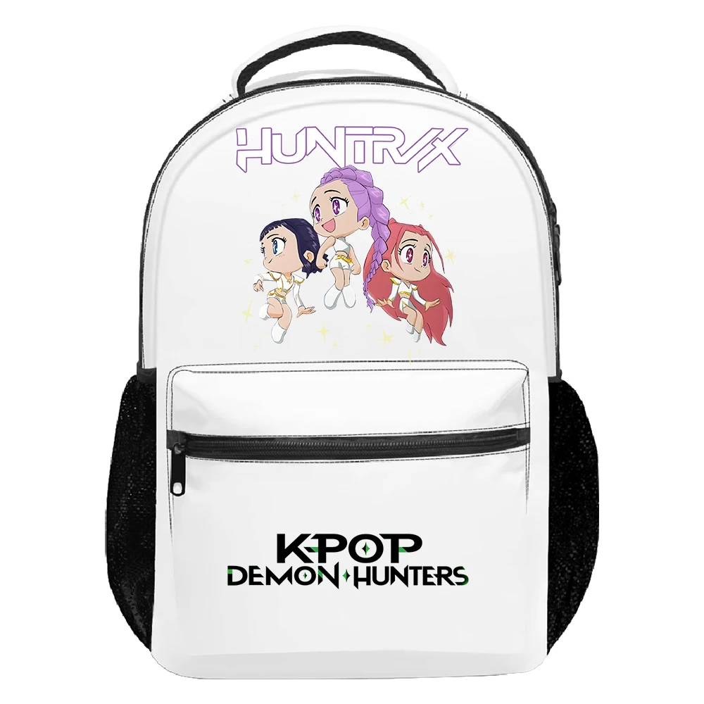 KPop デーモンハンター Huntrix ワールドツアーバックパック女性男性リュックサックユニセックストラベルバッグパックサックカジュアルデイパック