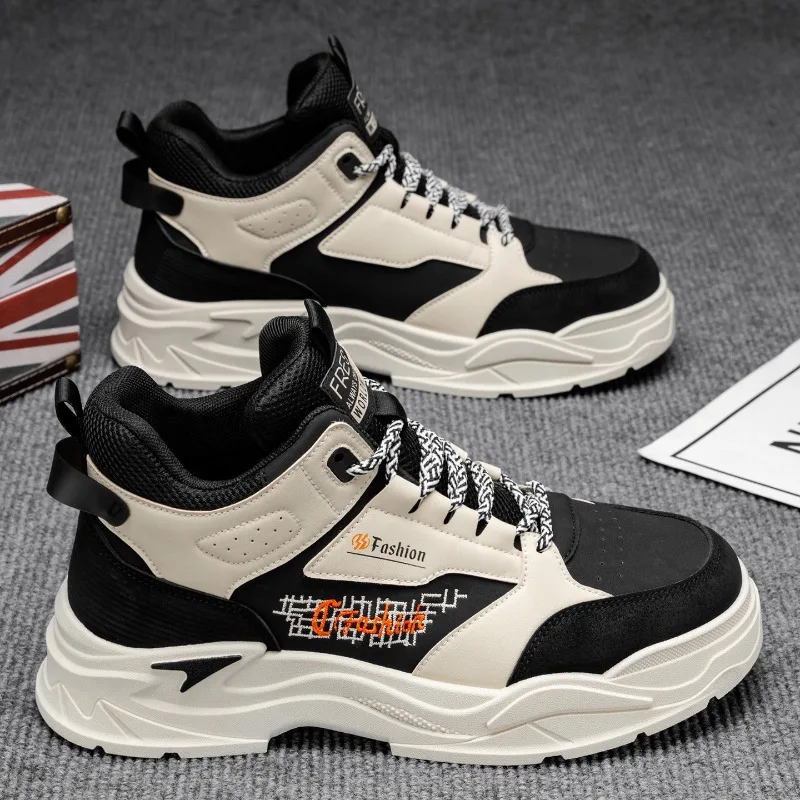 

Высокие повседневные кроссовки для мужчин, повседневные универсальные дышащие кроссовки, уличные нескользящие амортизирующие баскетбольные кроссовки, мужские кроссовки