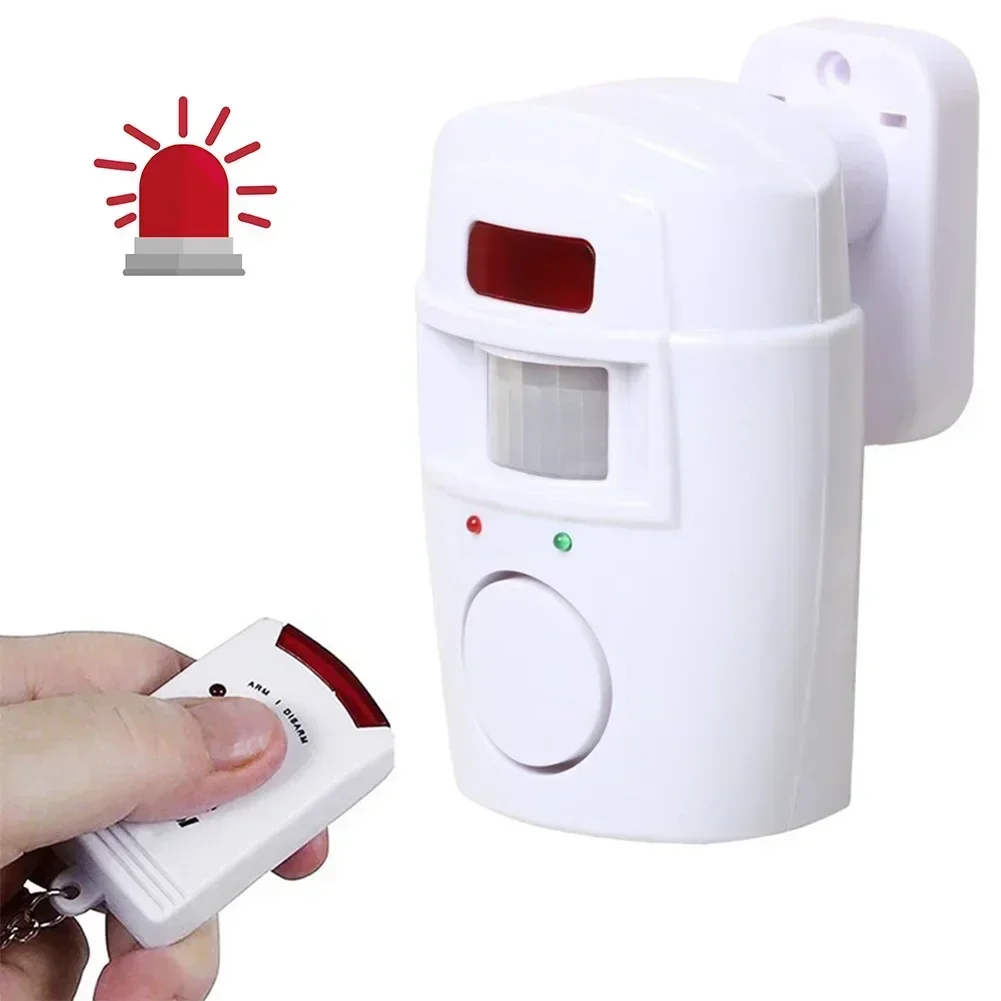 Sistema de alarma con Sensor infrarrojo PIR para seguridad del hogar, Detector de movimiento humano antirrobo, sirena de 105DB con 2 mandos a distancia de piezas