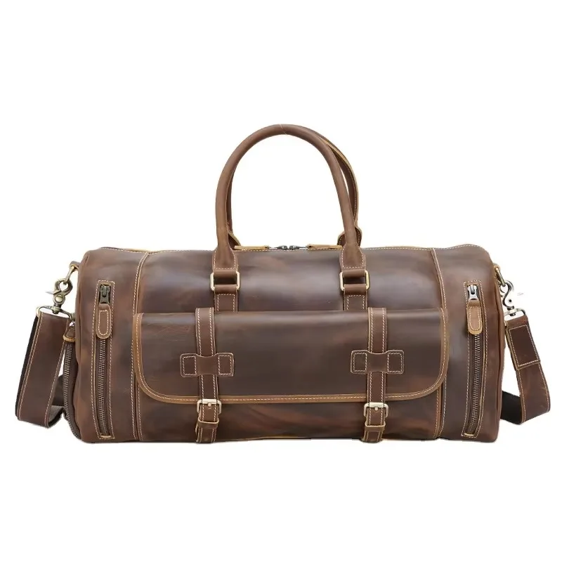 Leather Duffel Bags for Men To Carry Overnight Weekend Gym Travel Bags Wholesale Leather Duffel Bags