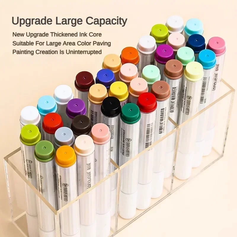 117/9 Colors Acrylic Paint Marker For Graffiti manga Drawing Pens Professional School Office Aesthetic Stationery Art Supplies