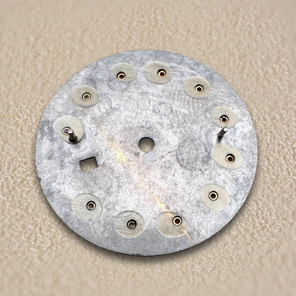 24.5mm S Logo Diamond Shell Dial Fit NH05 Movement Ladies White/Grey High Quality Watch Modification Accessories